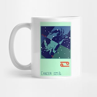 Cancer the Crab, Vintage Signs of the Zodiac Mug